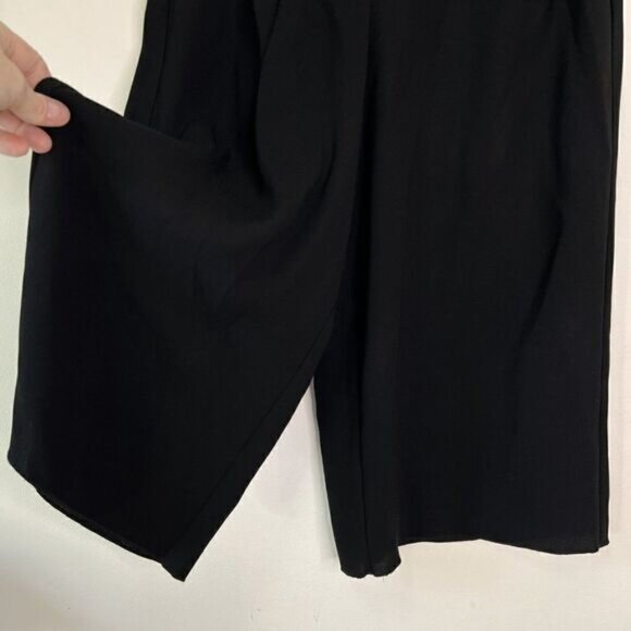 Aritzia Babaton Lazarus Black High Waist Wide Crop Culotte Pants - Picture 5 of 7